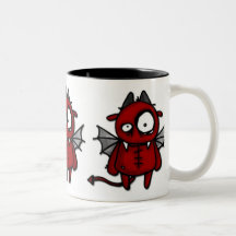 Neville the devil coffee mug