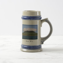Nevis island from the sea coffee mug