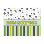 New Address Stripes and Stars postcards