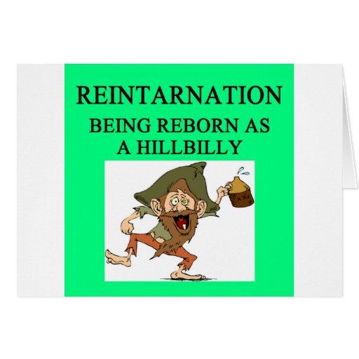 new age hillbilly joke greeting card