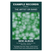 New Album Launch - Dark Green Flyer