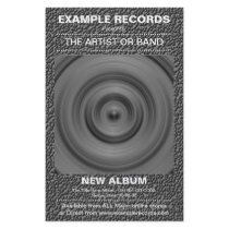 New Album Launch - Strange Stone Texture Personalised Flyer