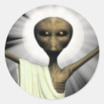 New Alien Jesus Designs Sticker