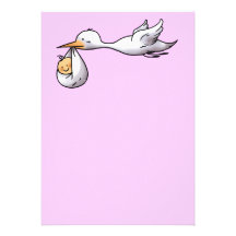 New arrival (girl) personalised announcement