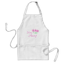 New Aunt Pink Flowers Tshirts and Gifts Apron