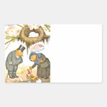 New Baby Bird Rectangular Stickers