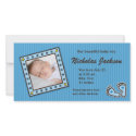 New baby boy announcement photo card photo cards