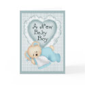 New Baby Boy Bear cards