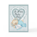 New Baby Boy Bear cards
