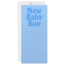 New Baby Boy. Blue.