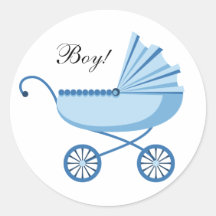 New baby boy envelope stickers