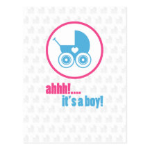 New Baby Boy Postcard