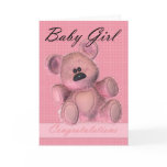 New Baby Girl Congratulations cards