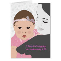 New Baby (Girl) Greeting Greeting Card