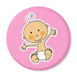 New baby- Girl magnets