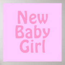 New Baby Girl. Pretty Pink. Custom