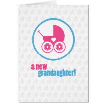New Baby Grandaughter Card