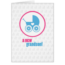 New Baby Grandson Card