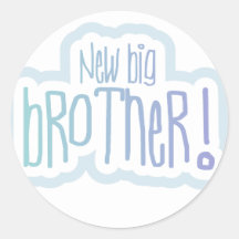 New Big Brother Tshirts and Gifts Round Sticker