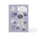 new born baby boy congratulations with lamb cards