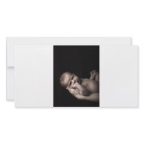 new born baby custom photo card