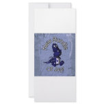 New bundle of joy with blue dino blue background rack cards