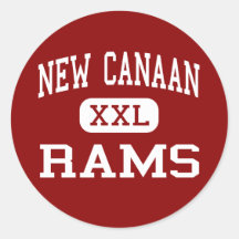 New Canaan - Rams - High - New Canaan Connecticut Sticker