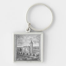 New Castle Indiana Court House Key Chain