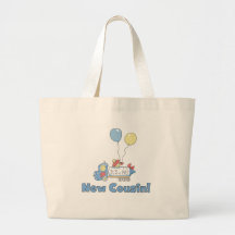 New Cousin It's a Boy Canvas Bag
