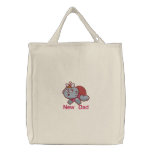 New Dad -  girl embroidered bags