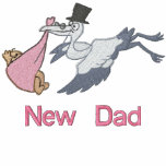 New Dad -  girl embroidered shirts