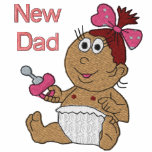 New Dad - Girl embroidered shirts