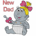 New Dad - Girl embroidered shirts