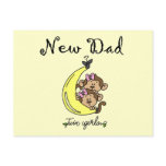 New Dad of Twin Girls Tshirts and Gifts postcards
