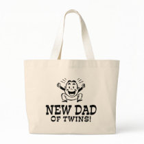 New Dad of Twins Canvas Bag