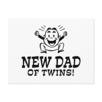 New Dad of Twins Post Card