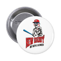 New Daddy 2011 My Boys Scored Buttons