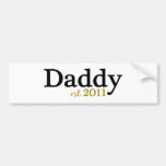 New Daddy est 2011 Bumper Sticker