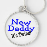 New Daddy Its Twins Keychains