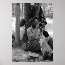 New Deal Lunch Break, 1930s Print