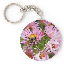 New England Aster Key Chain