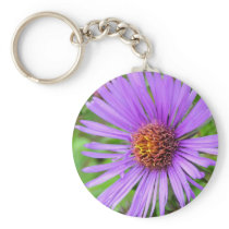 New England Aster Key Chain