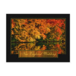 New England Autumn Wedding Invitation Post Cards