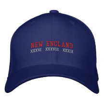 New England Embroidered Baseball Caps