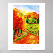 New England Fall Print