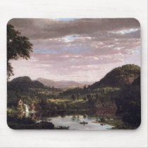 New England Landscape by Frederick Edwin Church mousepads