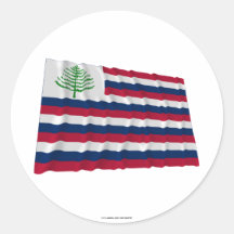 New England Naval Ensign Round Sticker