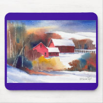 New England Valley Farm Mousepad