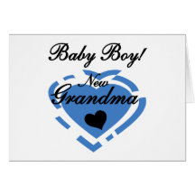 New Grandma Baby Boy Tshirts and Gifts Card