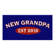 New Grandpa 2010 Customized Photo Card